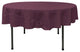 LA Linen Round Polyester Poplin, Eggplant, 72" Round