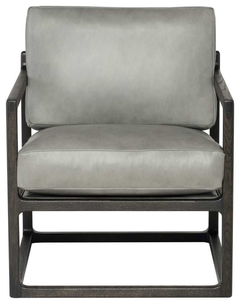 Lian Dove Leather Occasional Chair