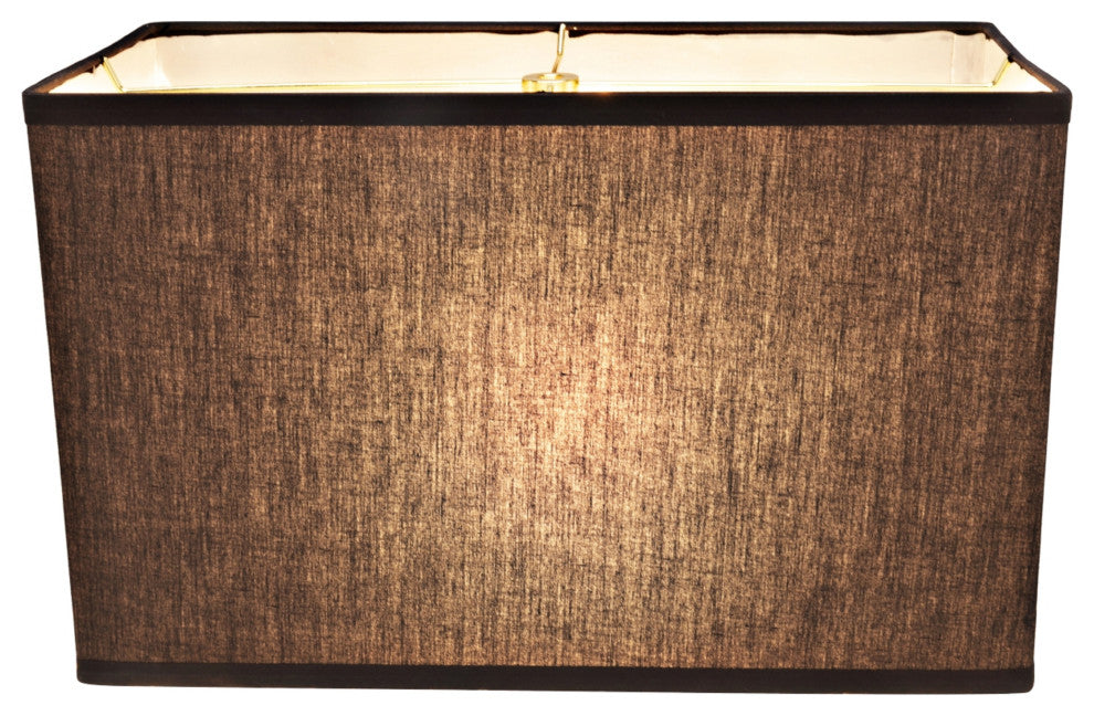 Aspen Creative 36001 Rectangle Hardback Shape Spider Lamp Shade in Black