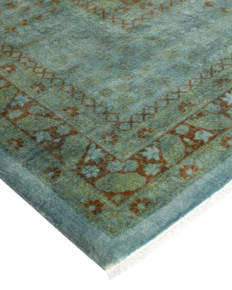 Fine Vibrance, One-of-a-Kind Hand-Knotted Area Rug Gray, 9' 4" x 12' 4"