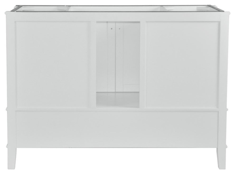49" Single Vanity, White With Engineered Stone Top