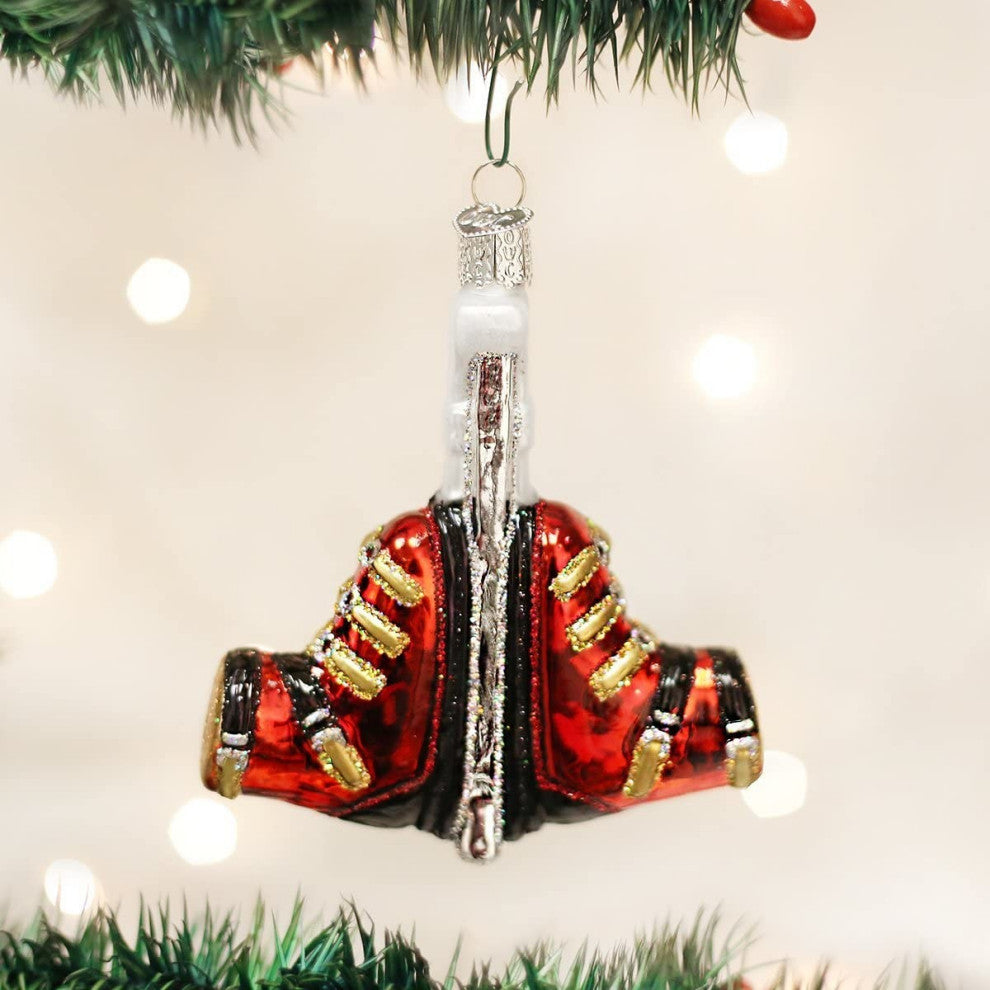 Old World Christmas Snow and Ski Glass Blown Ornament