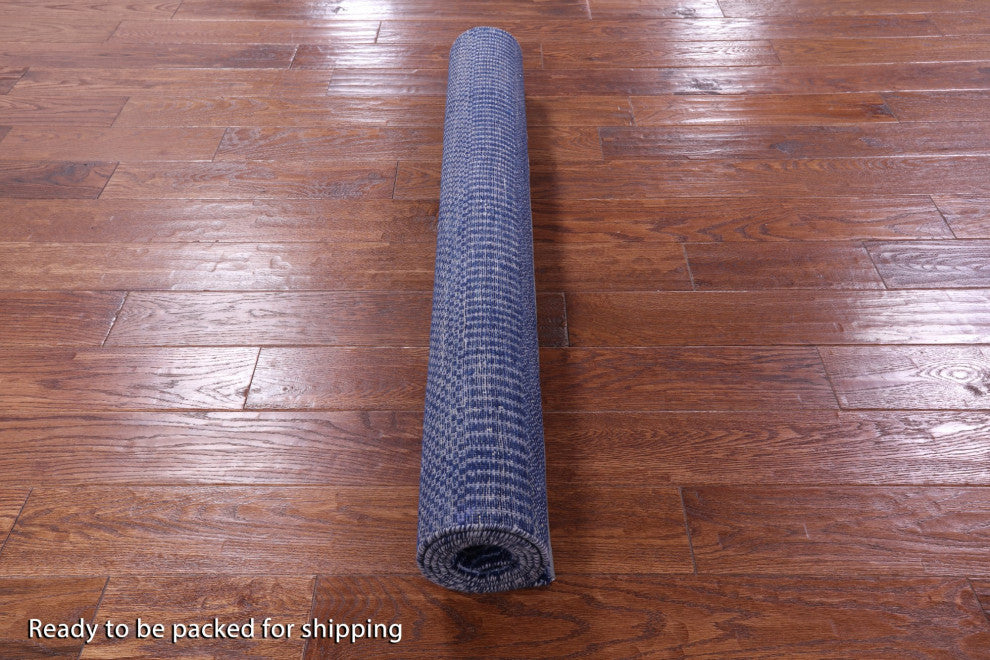 3' 11" X 6' 0" Savannah Grass Wool and Silk Hand Knotted Rug Q11507