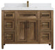 Santa Monica 48 Single Sink Bath Vanity in Graywashed Teak 2" Empira Quartz
