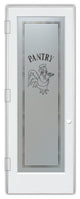 Pantry Door - Rooster Chef - Primed - 30" x 80" - Knob on Right - Push Open