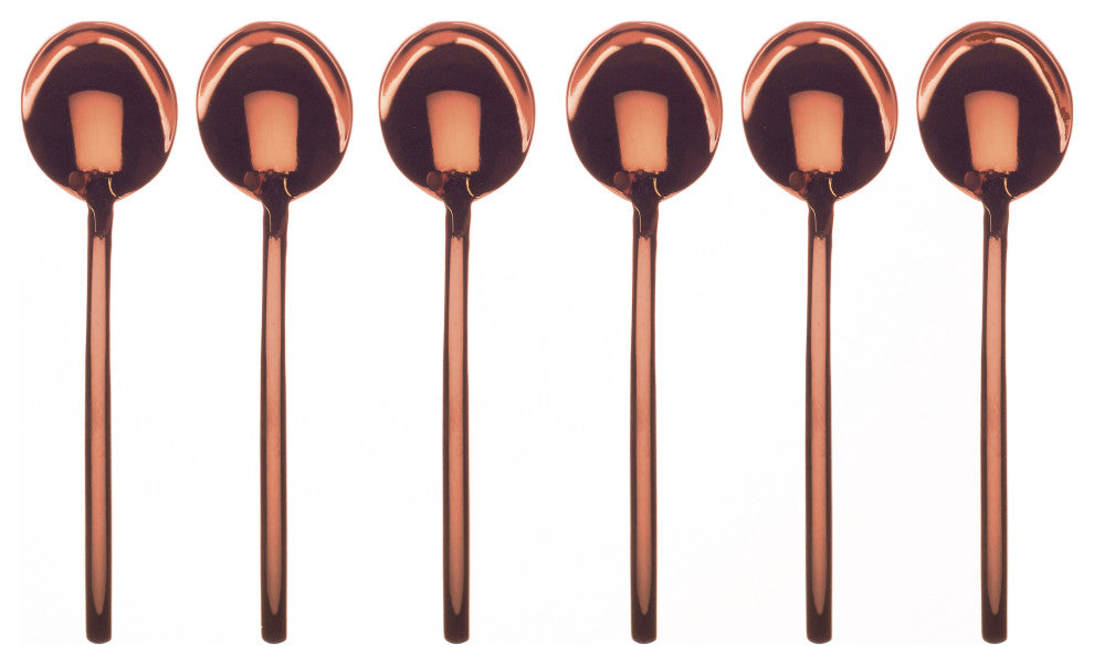 Due Bronze Coffee Spoon Set 6-Piece Set