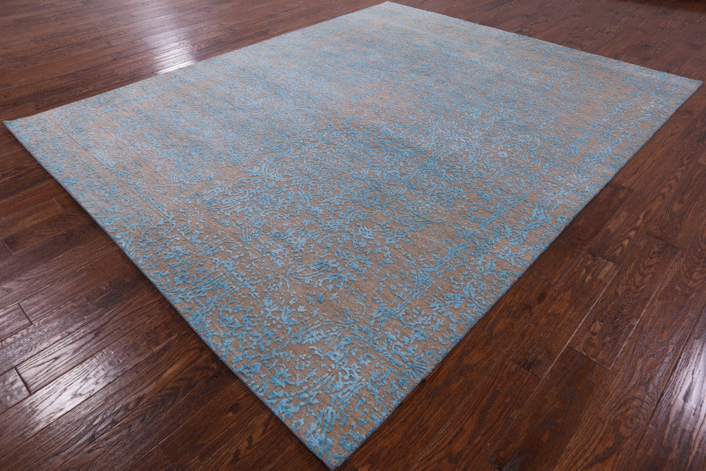 Persian Wool and Silk Hand-Knotted Rug 8' 2" X 10' 1" Q6248