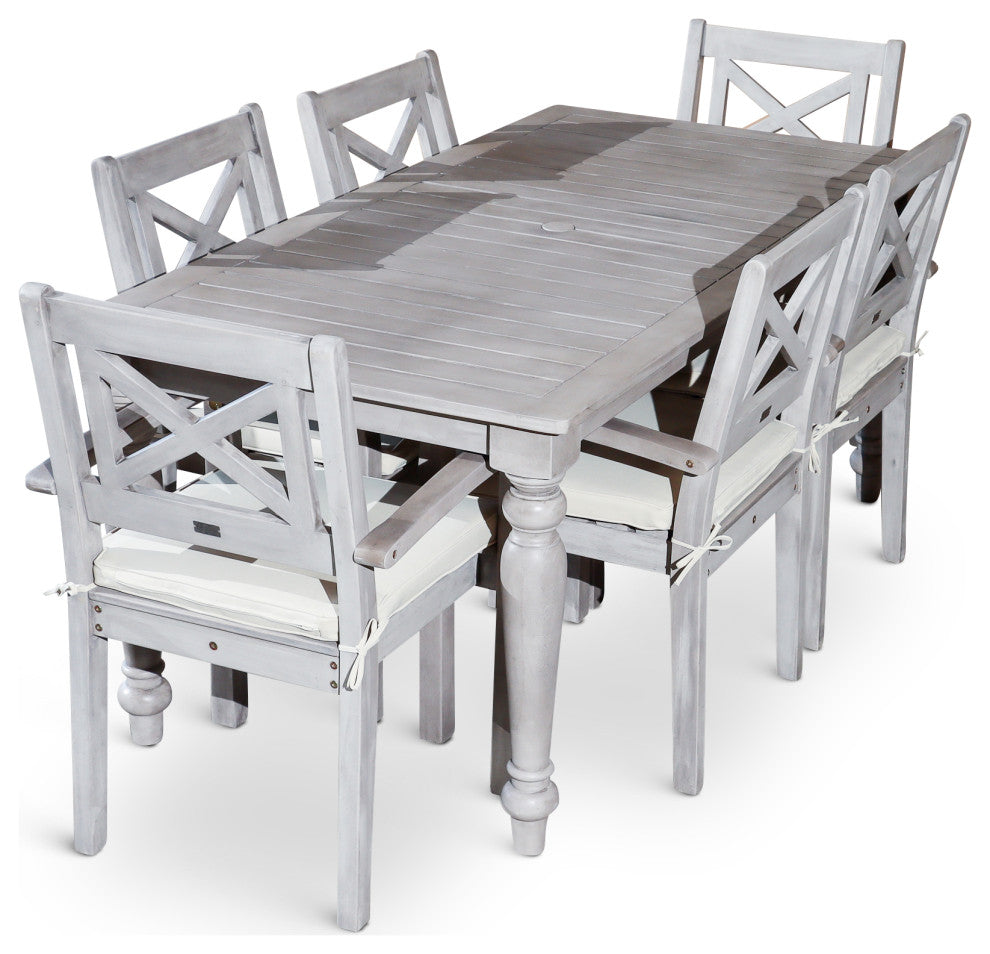 DTY Outdoor Living Castlewood Canyon Dining Set, 7-Piece Rectangular Dining Set