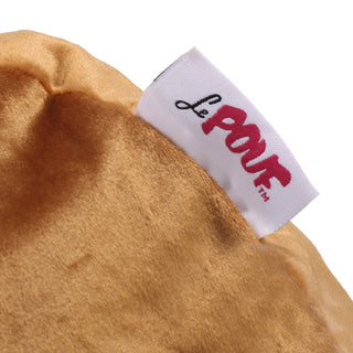 Bleckley Gwinnett Modern Velveteen Cylinder Pouf, Apricot