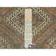 Umber Brown Vintage Persian Baluch Worn Wool Hand Knotted Oriental Rug 3'x5'5"