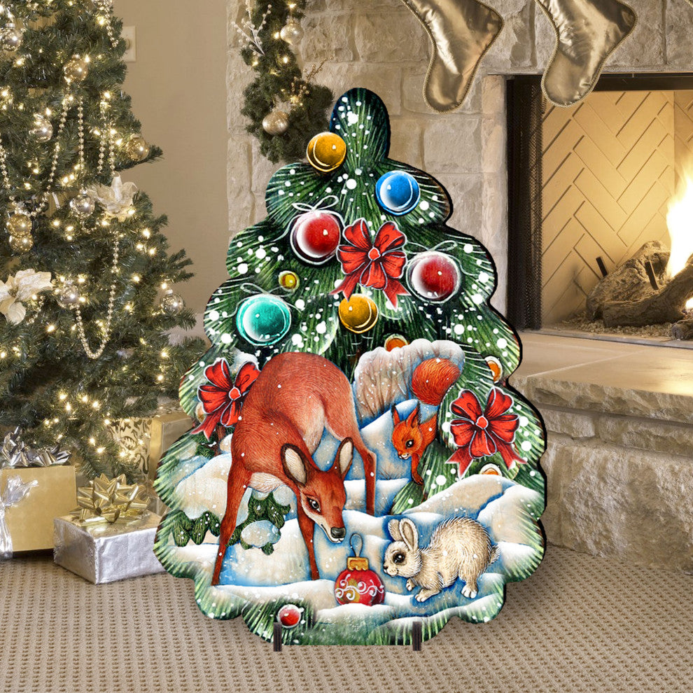 Forest Friends Tree Free Standing Garden Decor