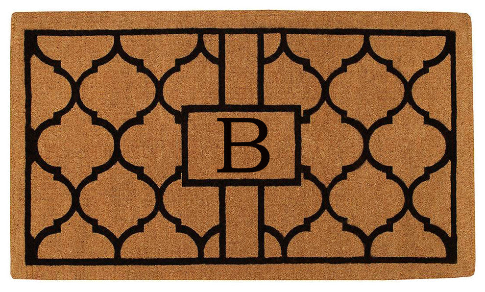 Pantera Monogram Doormat, Extra-Thick 18"x30", Letter B