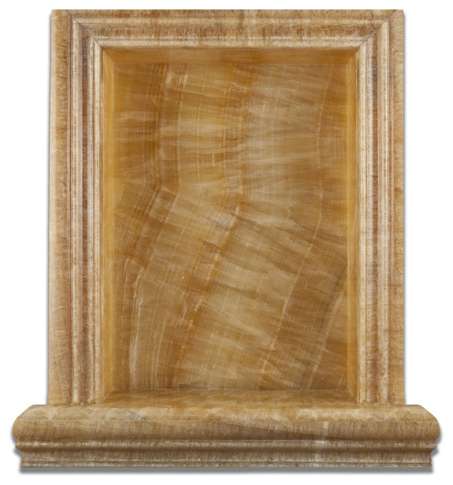 Honey Onyx Hand-Made Custom Shampoo Niche / Shelf - LARGE - Polished