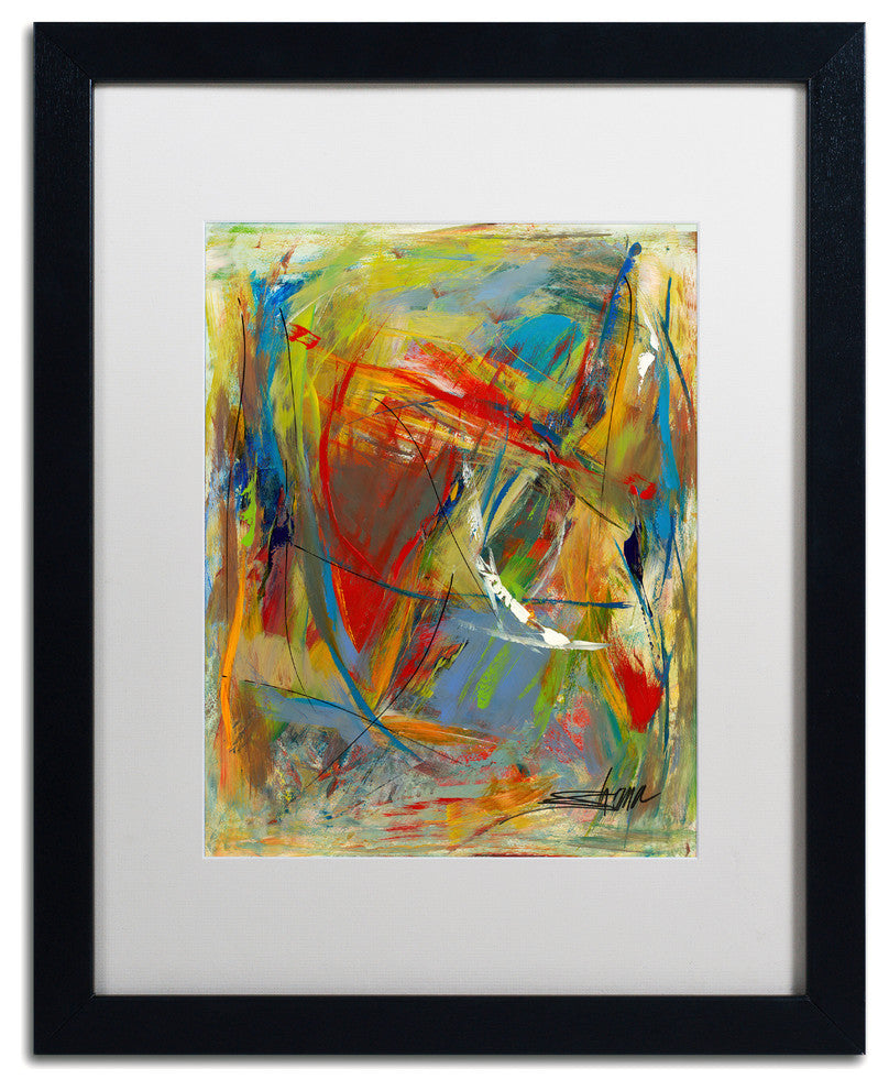 'Toy Of A Cosmic Child' Matted Framed Art, Black Frame, White Matte, 20x16