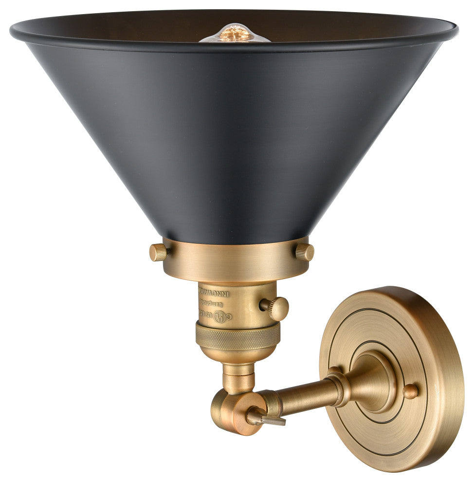 Briarcliff Sconce With Switch, Brushed Brass