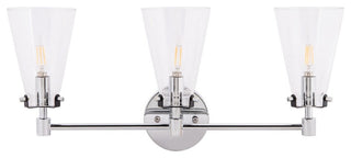 Safavieh Lonsen Vanity Sconce, Chrome/Black