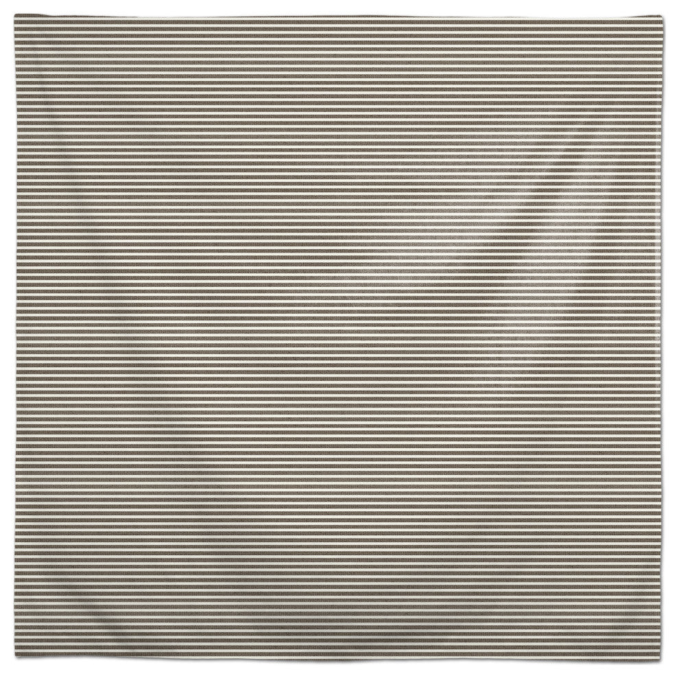 Brown Fabric Stripes 58x58 Tablecloth