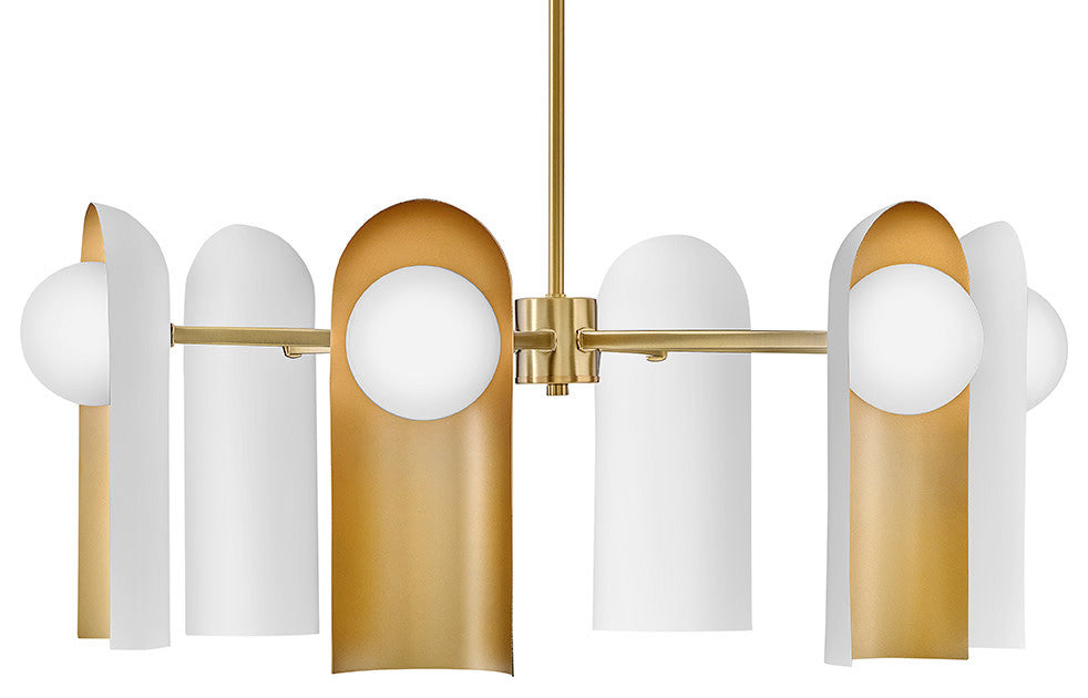 Lark Zuri Medium Single Tier, Lacquered Brass