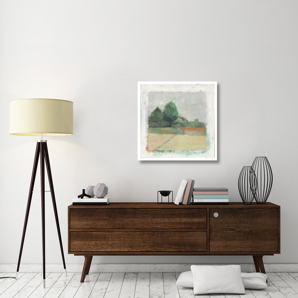 "Path Through the Field Crop Green" Paper Print by Avery Tillmon, 32"x32"