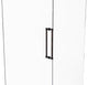 Contemporary 18" Grooved Accent Back to Back Shower Door Pull, Venetian Bronze