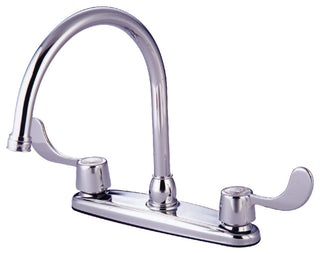 Kingston Brass Centerset Kitchen Faucet, Polished Chrome