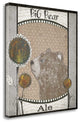 "Big Bear Ale" By Sarah Ogren,Ready to Hang Giclee Print on Gallery Wrap Canvas