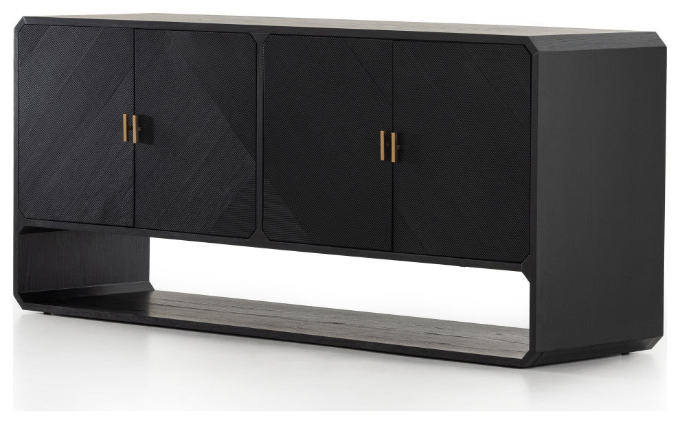 Caspian Sideboard, Black Ash Veneer