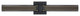 Contemporary Sconce, Matte Black/Gold