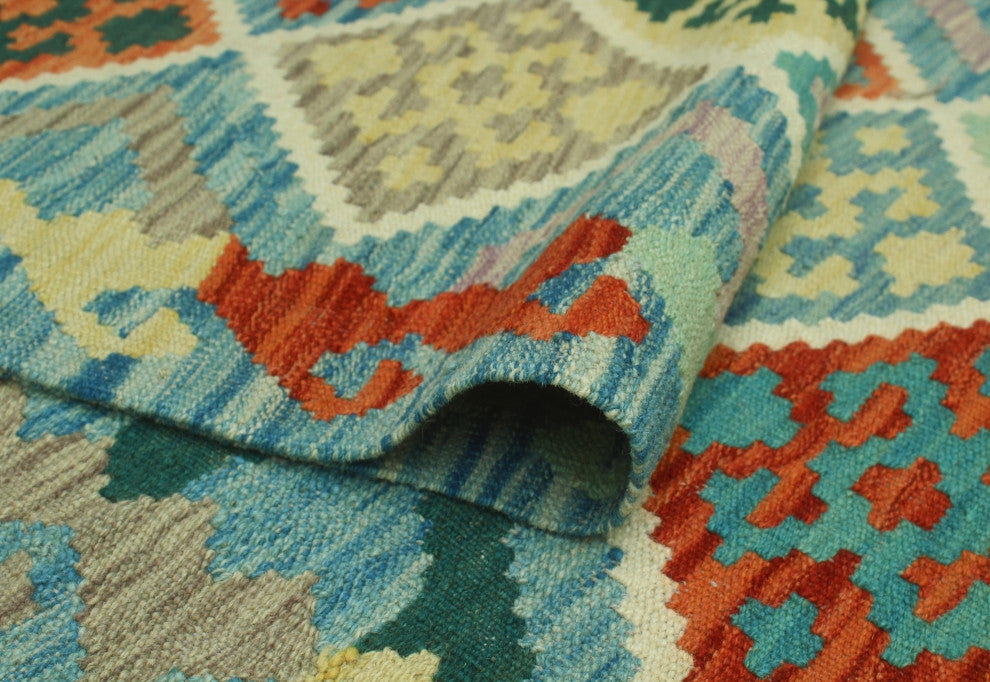Sangat Kilim Virgil Blue Runner