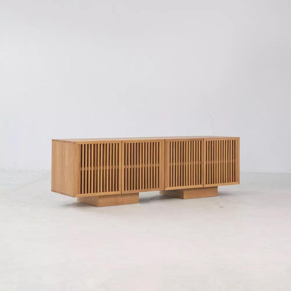 Zither 70" Media Cabinet, Pumpernickel