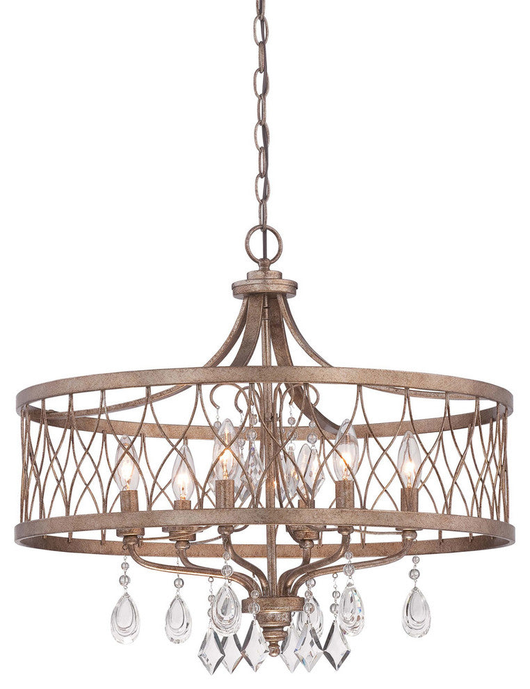 Minka-Lavery 4406-581 6 Light Chandelier West Liberty Olympus Gold