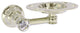 Carolina Crystal Tumbler and Toothbrush Holder, Polished Nickel