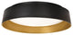 Duncan 20" LED Flush Mount, Black/Gold