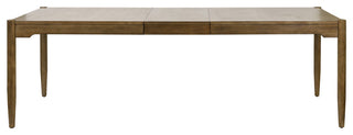 Modern Wood Rectangular Kitchen Dining Table With 8-Chairs, Brown