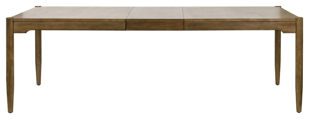 Modern Wood Rectangular Kitchen Dining Table With 8-Chairs, Brown