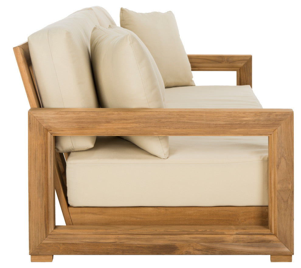 Safavieh Montford Teak 3-Seat Bench