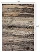 8??x 10??Beige and Black Abstract Desert Area Rug