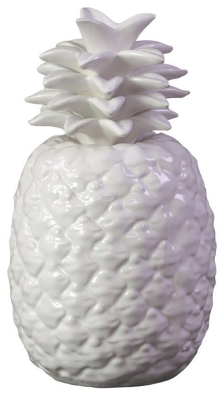 White Ceramic Pineapple Figurine