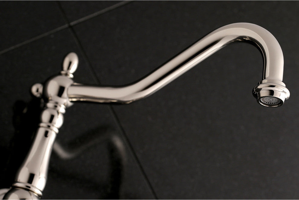 Kingston Brass Wall Mount Tub Faucet, Polished Nickel