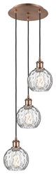 Innovations 113B-3P-AC-G1215-6 3 Light Multi-Pendant, Antique Copper