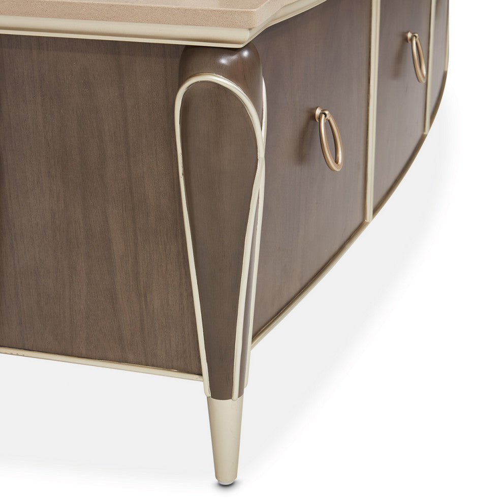 Villa Cherie Media Cabinet - Hazelnut