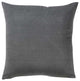 Set Of 2 Gray Brushed Twill Decorative Throw Pillow Covers