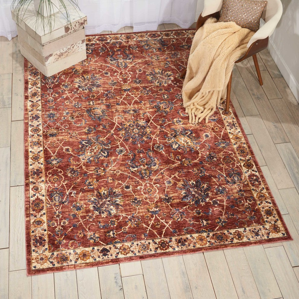 Nourison Reseda Brick Area Rug, 7''10"x9''10"