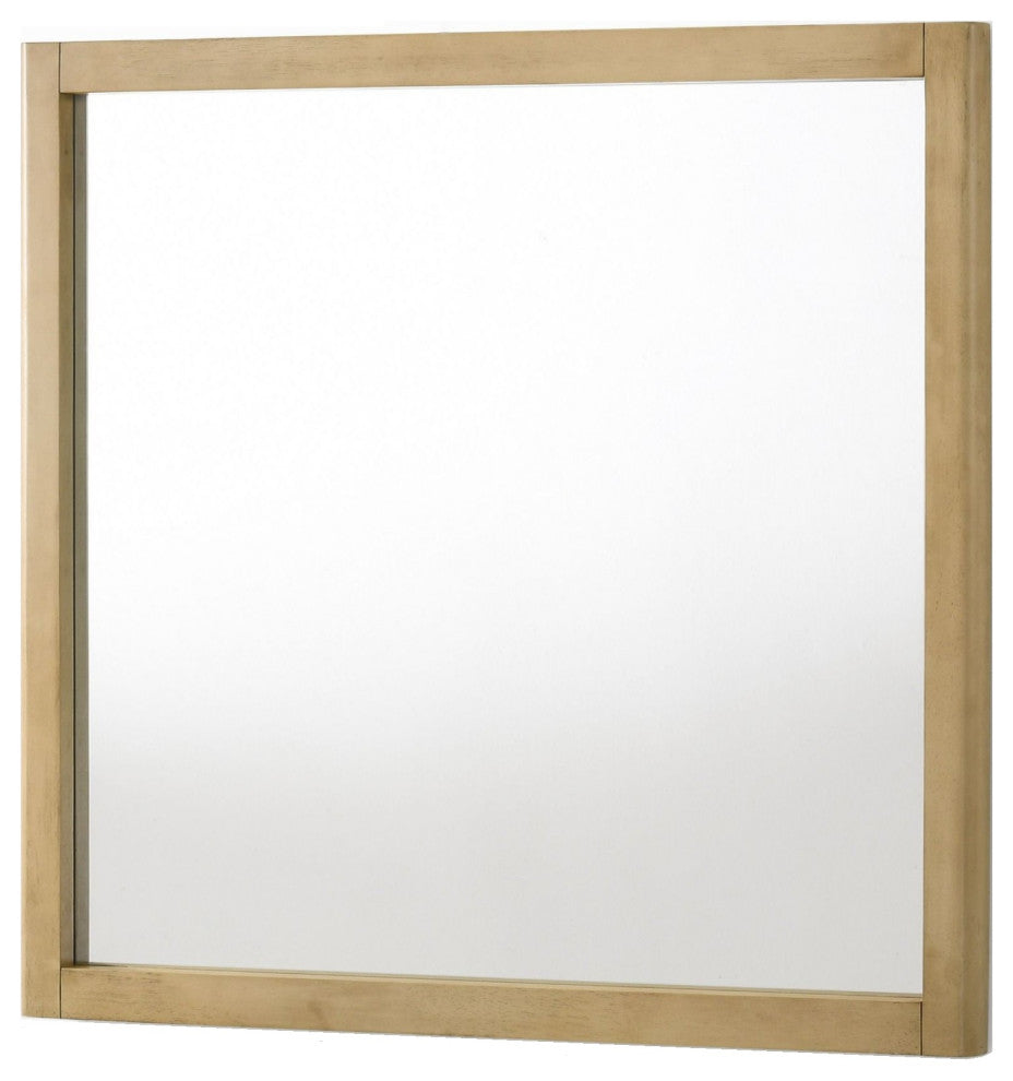 Nova Domus Santa Monica Modern Natural Oak Square Mirror