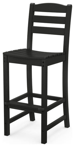 Polywood La Casa Cafe Bar Side Chair, Black
