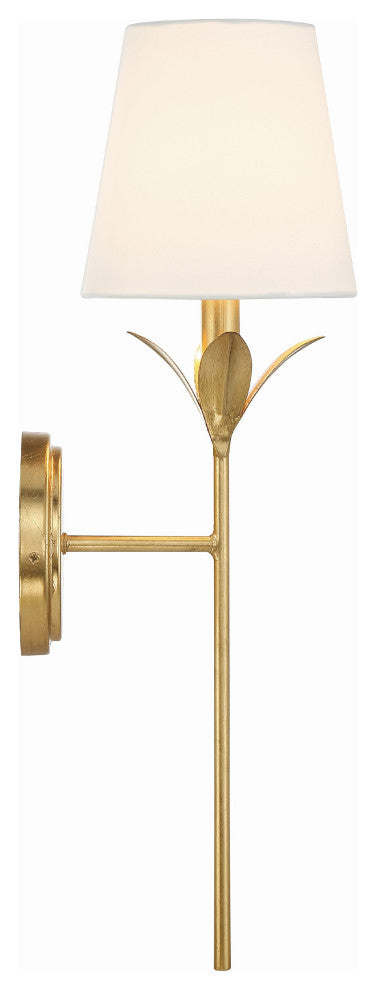 Broche 1-Light Antique Gold Wall Mount
