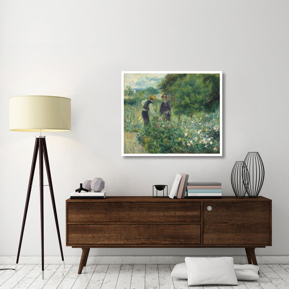 "Picking Flowers" Digital Paper Print by Pierre-Auguste Renoir, 42"x35"