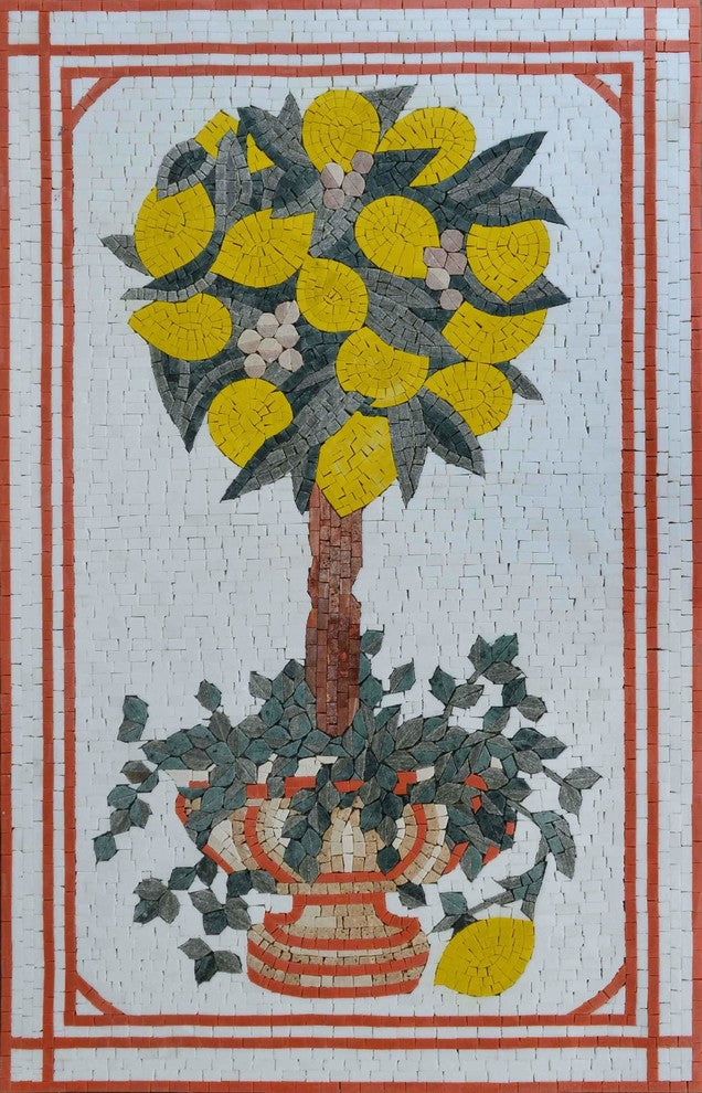 Mosaic Wall Art, The Lemon Tree, 34"x52"