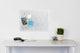 Trigon Bulletin Board, White