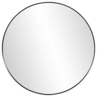 Howard Elliott Steele Black Round Mirror